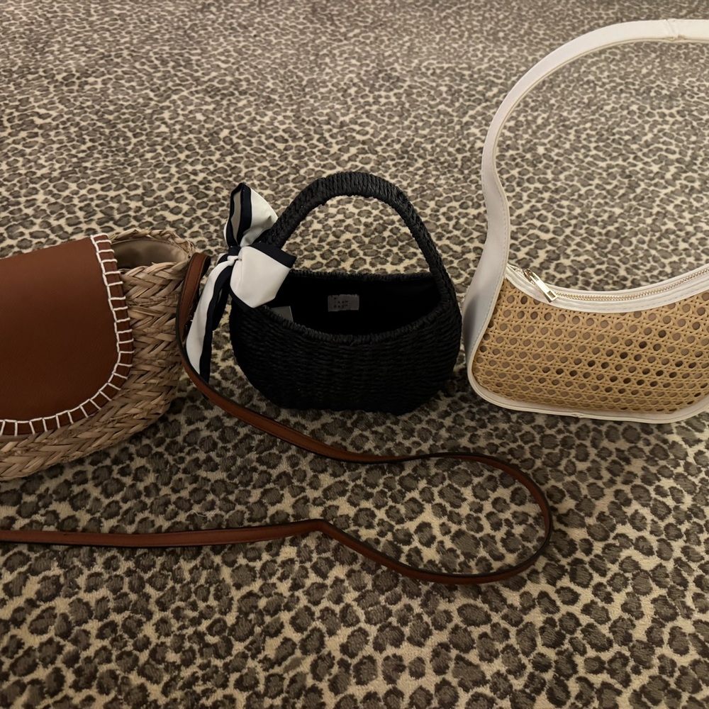 Target Mini Bags - Brown, Black, and White